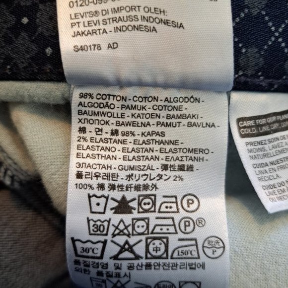 Levi's Dark Wash Straight Leg Jeans Size 27x30 - Picture 8 of 9